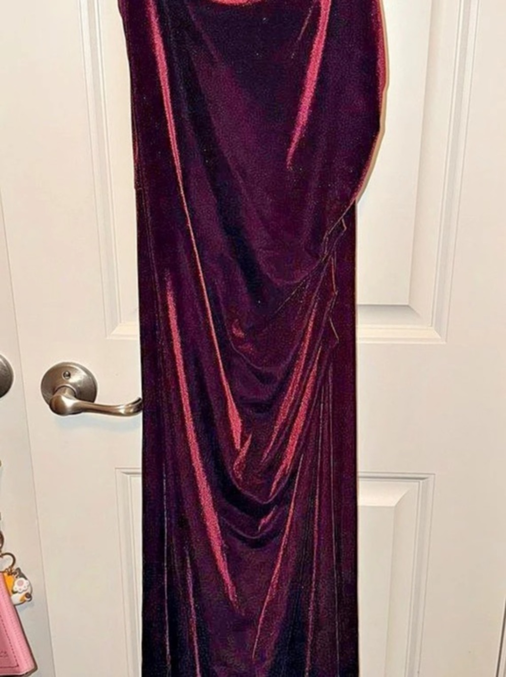 DB studio Velvet Maxi Dress Burgundy Size 8